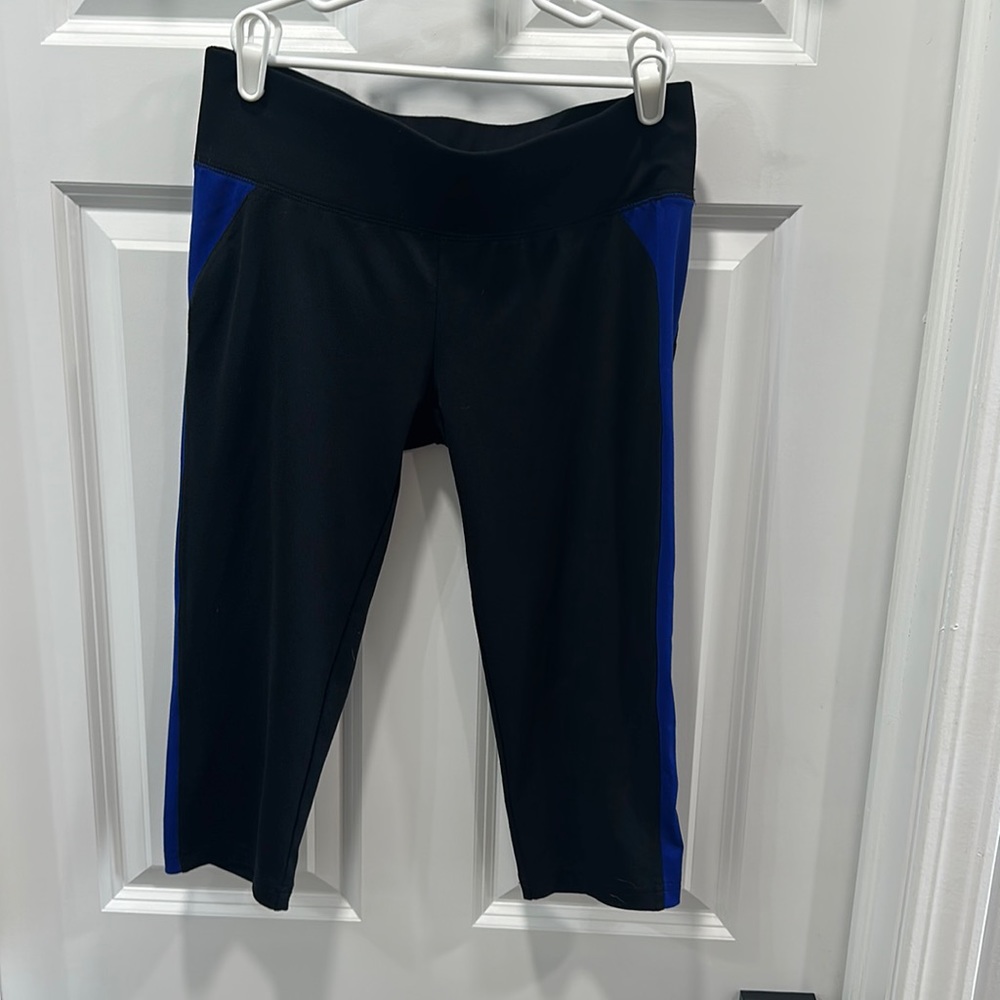 Aerie Black and Blue Activewear Leggings